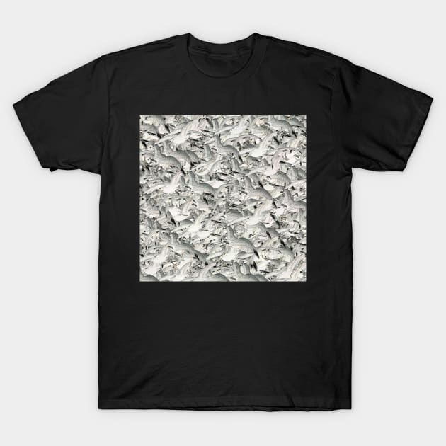 Scattering of Sea Gulls T-Shirt by aeolia